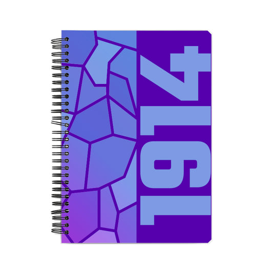 1914 Year Notebook (Purple, A5 Size, 100 Pages, Ruled)