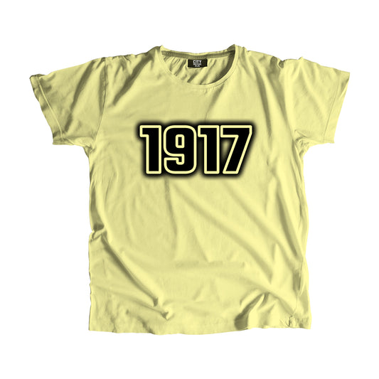 1917 Year Men Unisex T-Shirt (Butter Yellow)