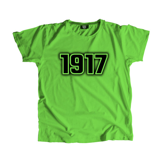 1917 Year Men Unisex T-Shirt (Liril Green)