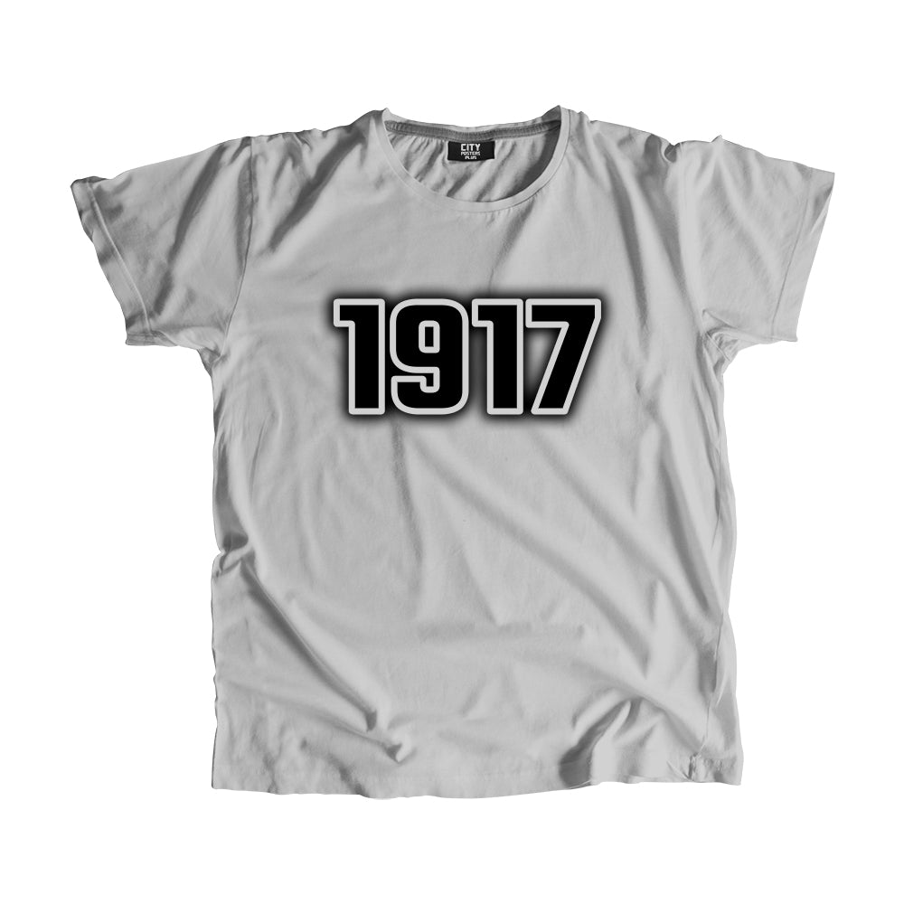 1917 Year Men Unisex T-Shirt (Melange Grey)