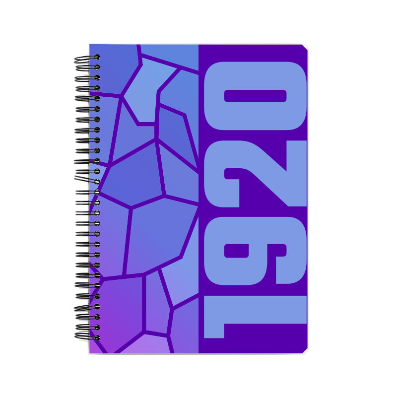 1920 Year Notebook (Purple, A5 Size, 100 Pages, Ruled)