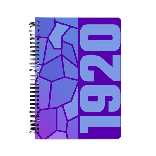 1920 Year Notebook (Purple, A5 Size, 100 Pages, Ruled)