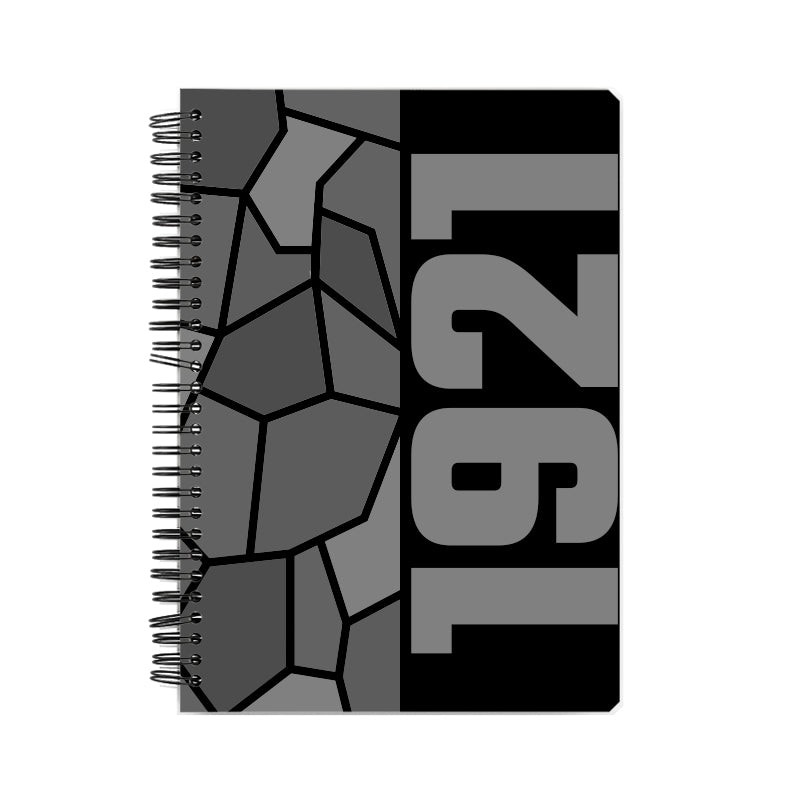 1921 Year Notebook (Black, A5 Size, 100 Pages, Ruled)