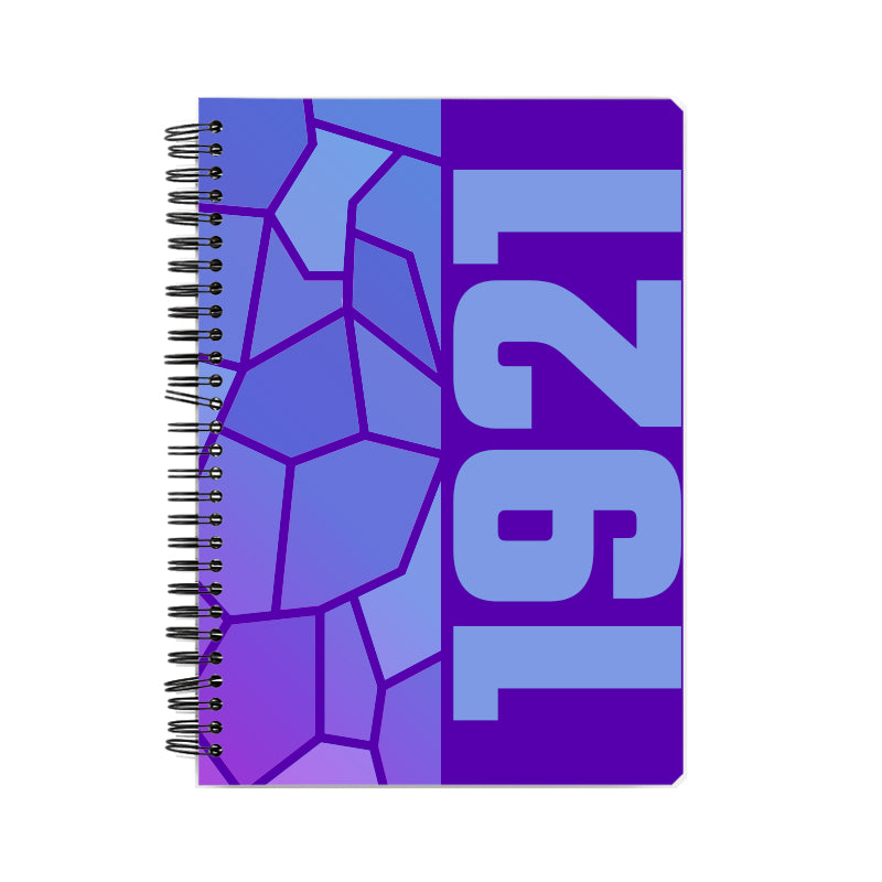 1921 Year Notebook (Purple, A5 Size, 100 Pages, Ruled)