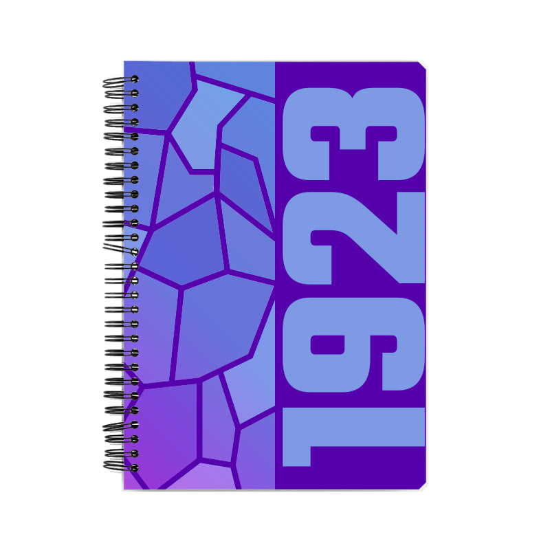 1923 Year Notebook (Purple, A5 Size, 100 Pages, Ruled)