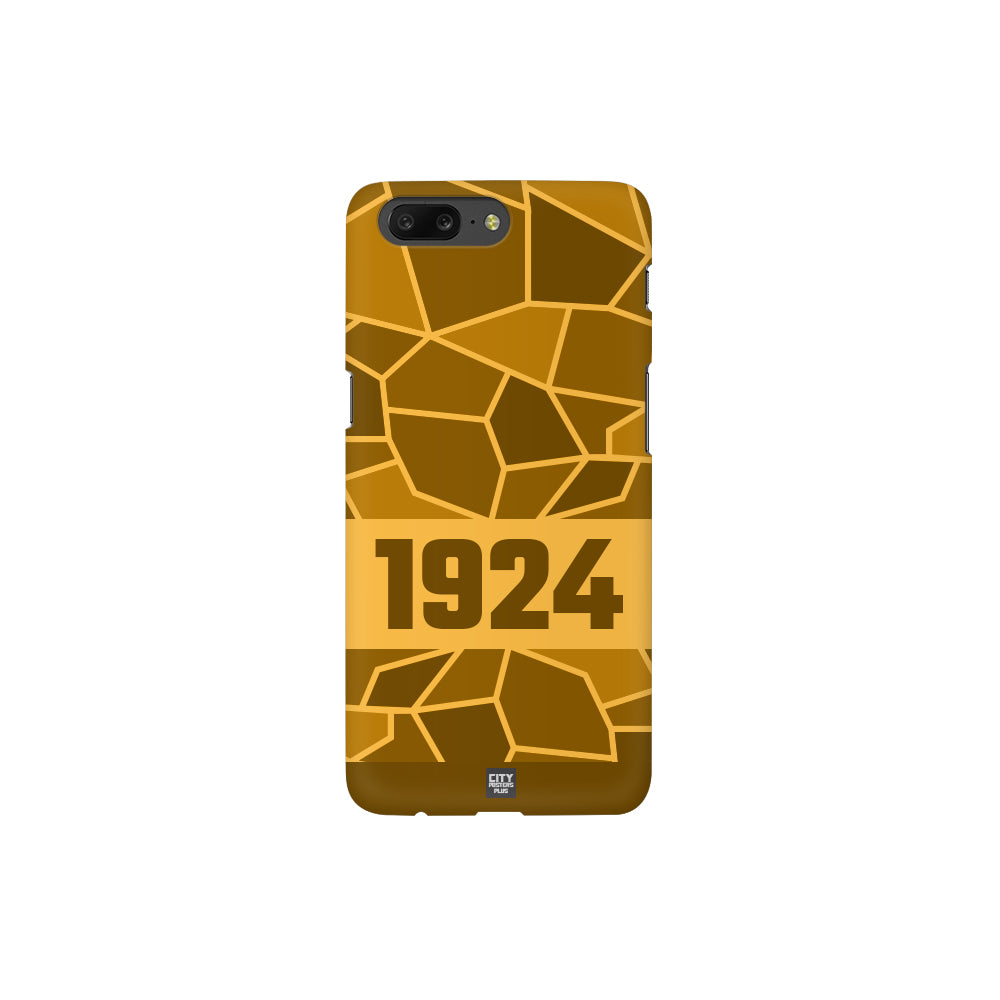 1924 Year Apple iPhone 14 Pro Max Glass Mobile Cover Cases (Golden Yellow)