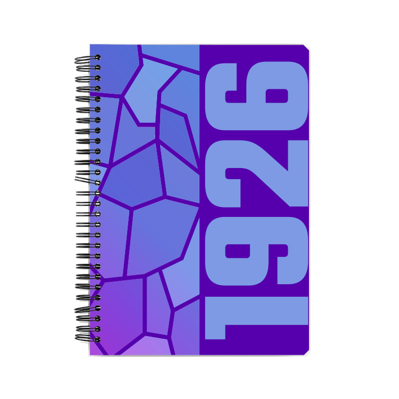 1926 Year Notebook (Purple, A5 Size, 100 Pages, Ruled)