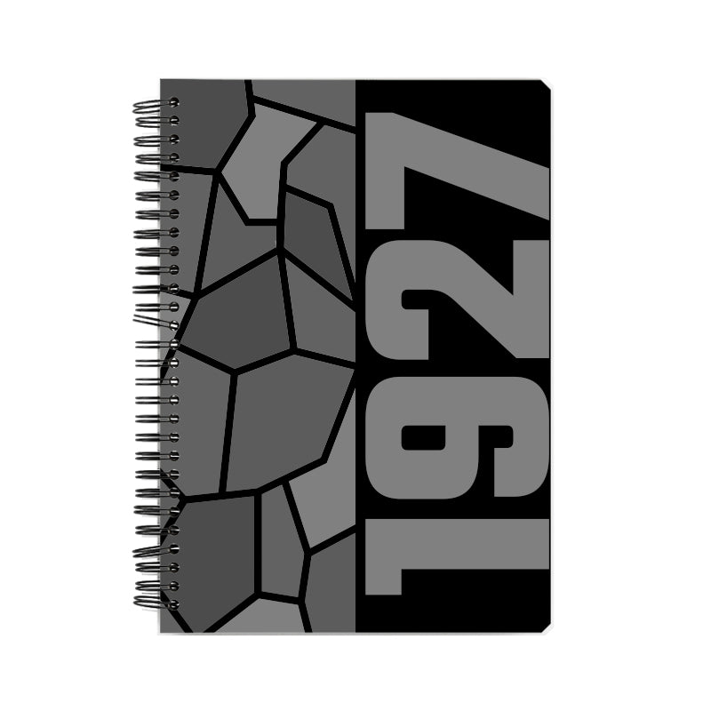 1927 Year Notebook (Black, A5 Size, 100 Pages, Ruled)