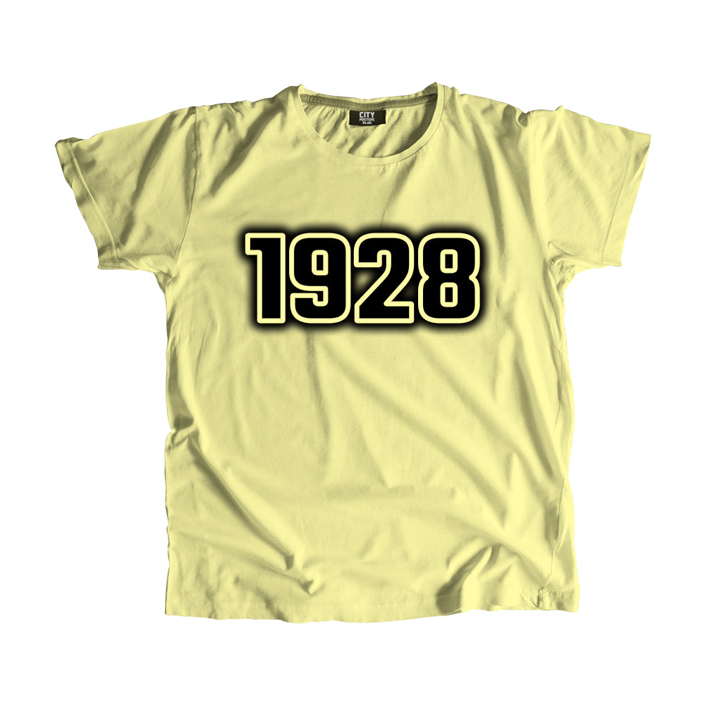 1928 Vintage Heritage Year Men Unisex T-Shirt (Butter Yellow)