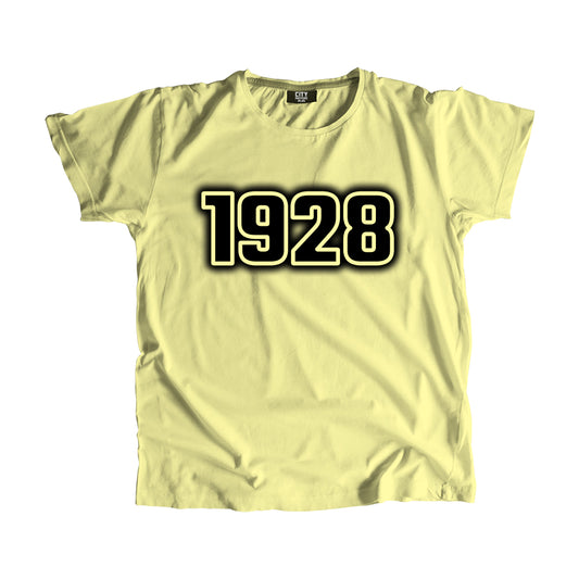 1928 Year Men Unisex T-Shirt (Butter Yellow)
