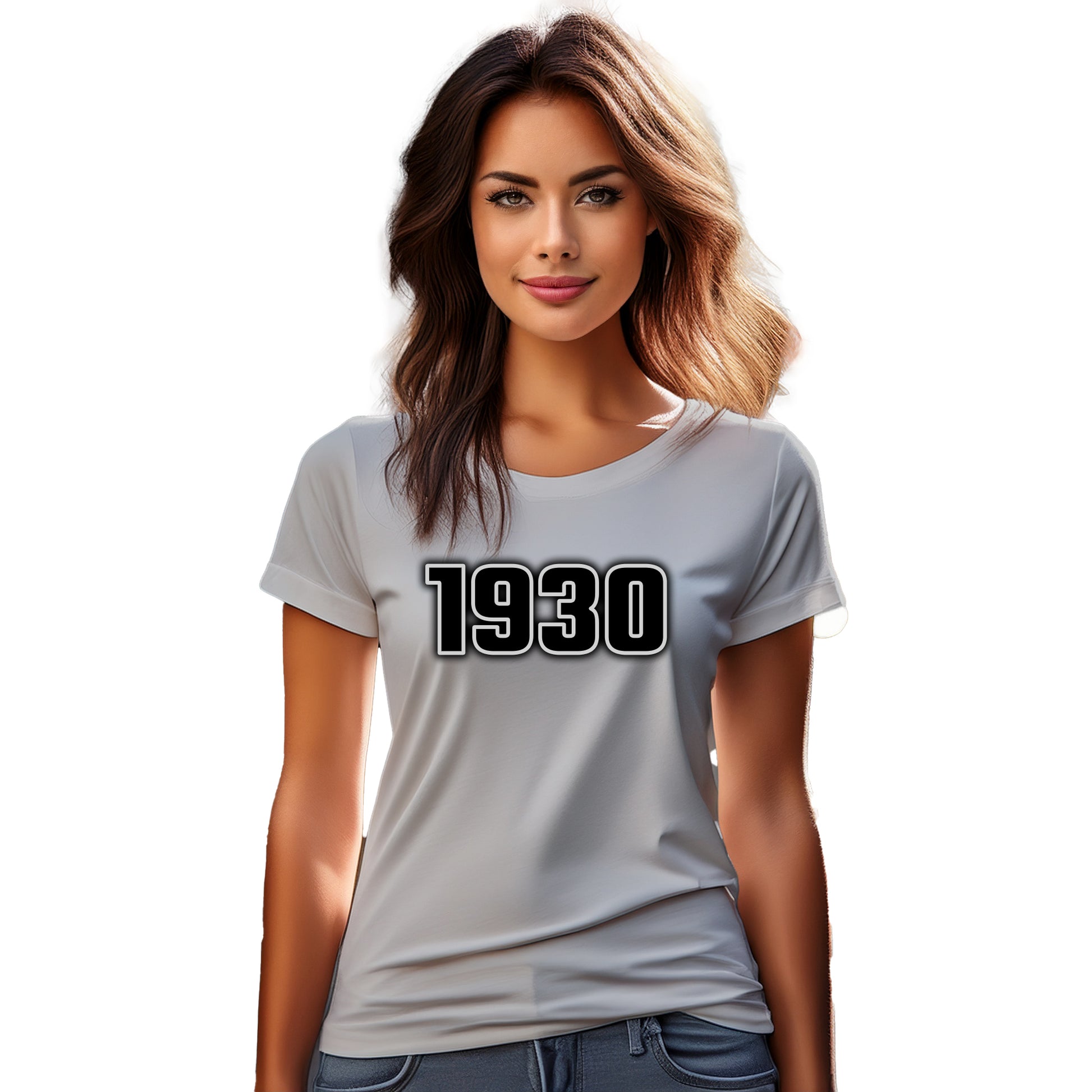 1930 Year Women T-Shirt (Melange Grey)