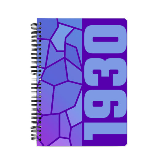 1930 Year Notebook (Purple, A5 Size, 100 Pages, Ruled)