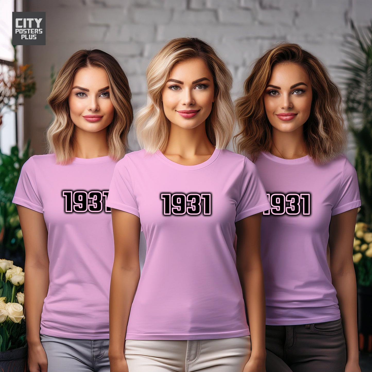 1931 Year Women T-Shirt (Light Pink)