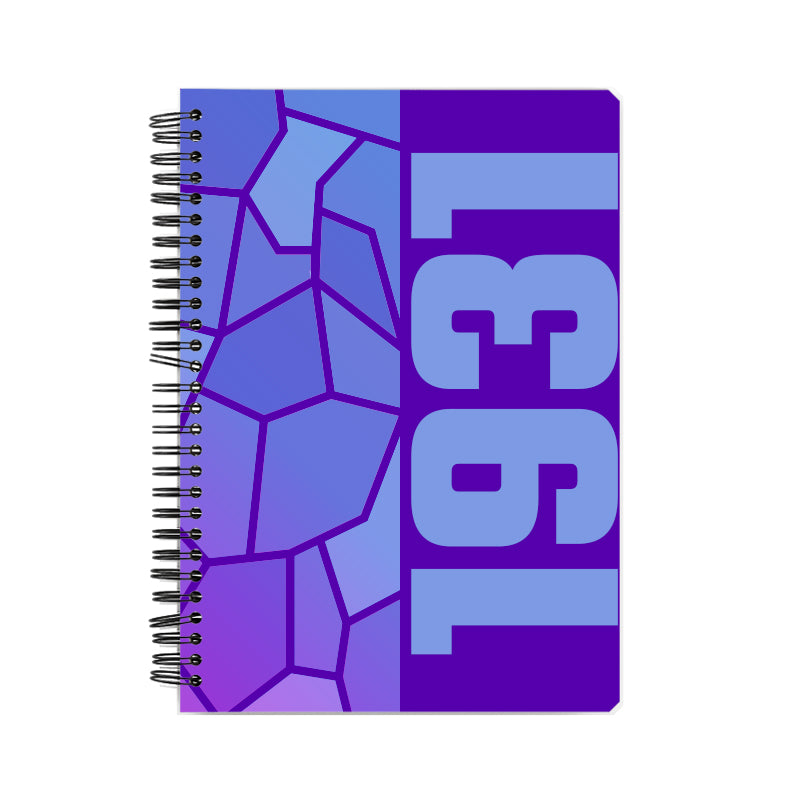 1931 Year Notebook (Purple, A5 Size, 100 Pages, Ruled)