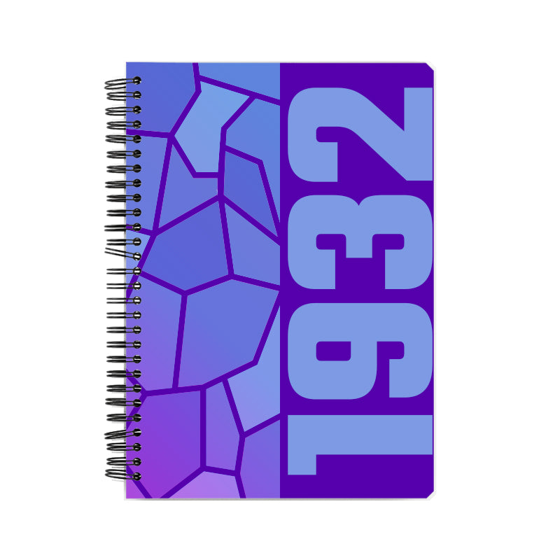 1932 Year Notebook (Purple, A5 Size, 100 Pages, Ruled)