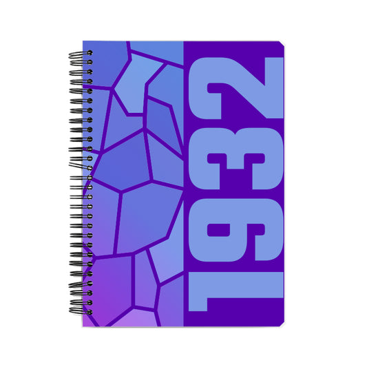 1932 Year Notebook (Purple, A5 Size, 100 Pages, Ruled)