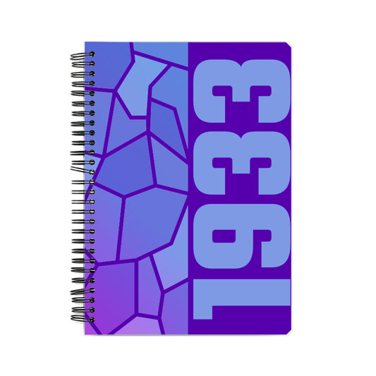 1933 Year Notebook (Purple, A5 Size, 100 Pages, Ruled)