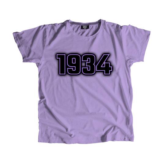 1934 Vintage Heritage Year Men Unisex T-Shirt (Iris Lavender)