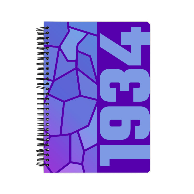 1934 Year Notebook (Purple, A5 Size, 100 Pages, Ruled)