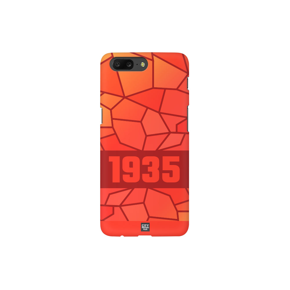 1935 Year Apple iPhone 14 Pro Max Glass Mobile Cover Cases (Red)