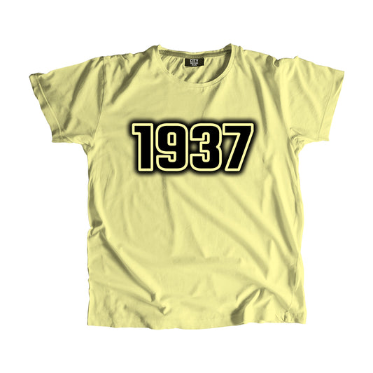 1937 Year Men Unisex T-Shirt (Butter Yellow)