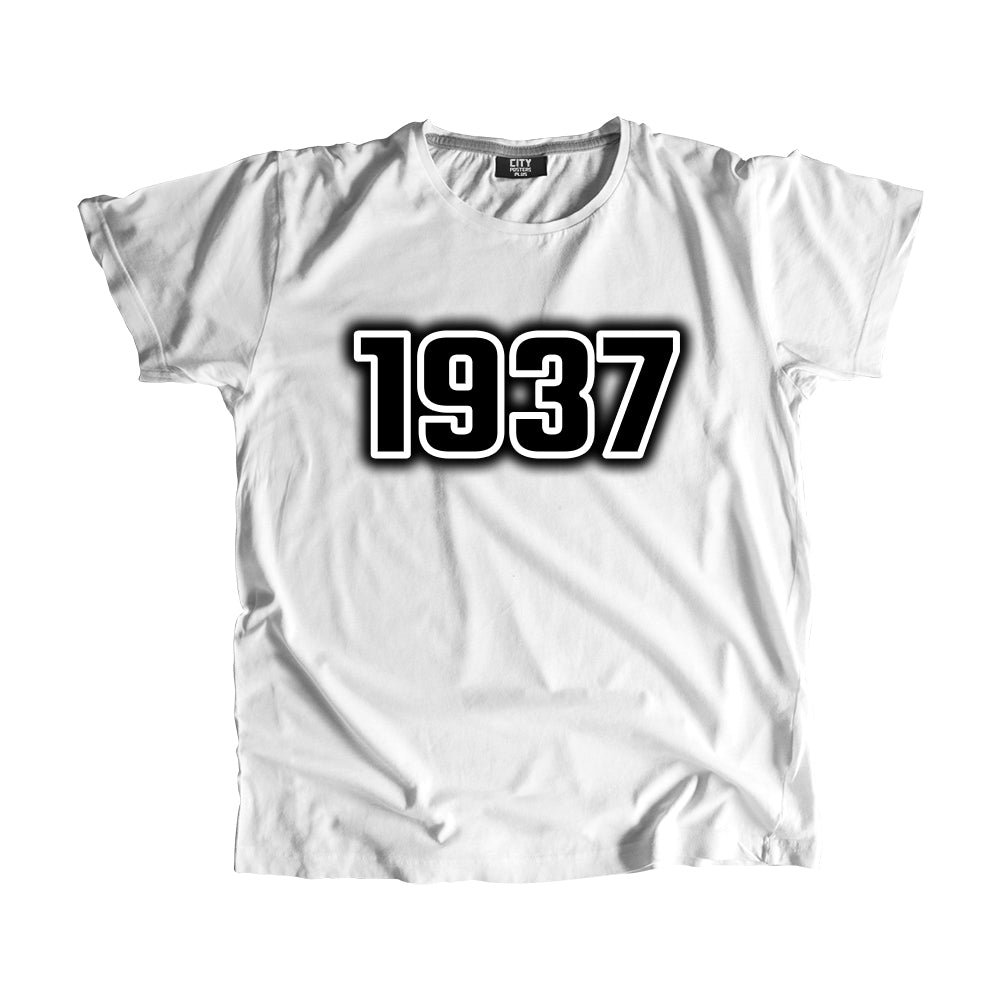 1937 Year Men Unisex T-Shirt (White)