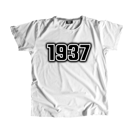 1937 Year Men Unisex T-Shirt (White)