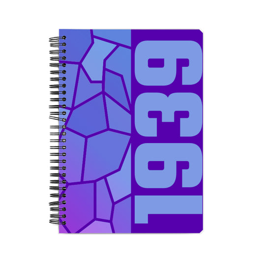 1939 Year Notebook (Purple, A5 Size, 100 Pages, Ruled)