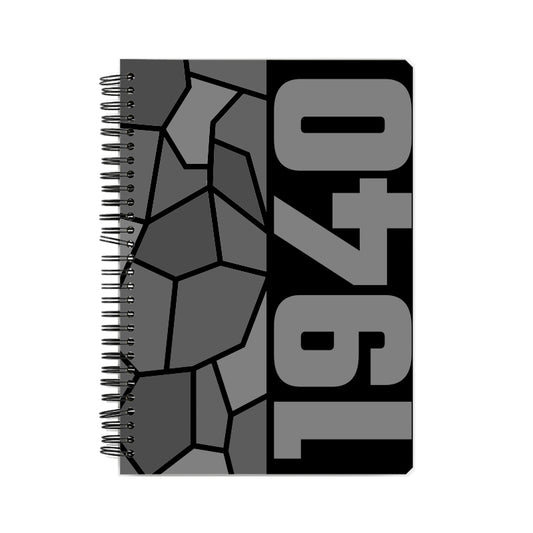 1940 Year Notebook (Black, A5 Size, 100 Pages, Ruled)