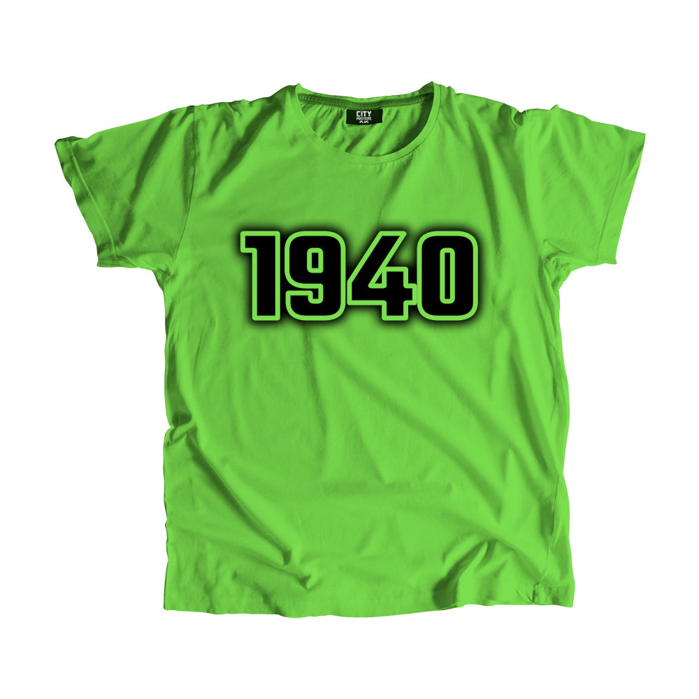 1940 Year Men Unisex T-Shirt (Liril Green)