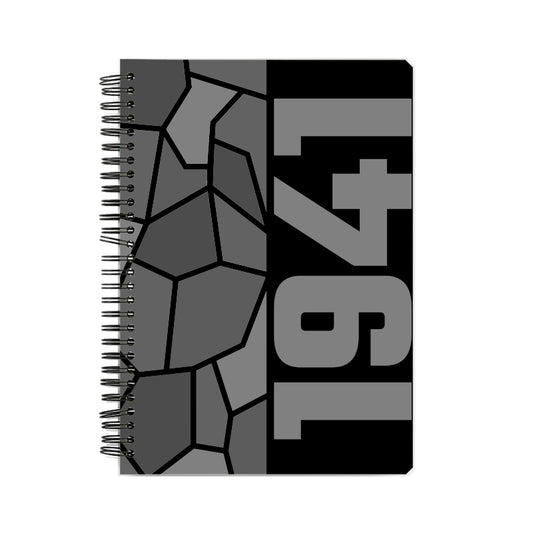 1941 Year Notebook (Black, A5 Size, 100 Pages, Ruled)