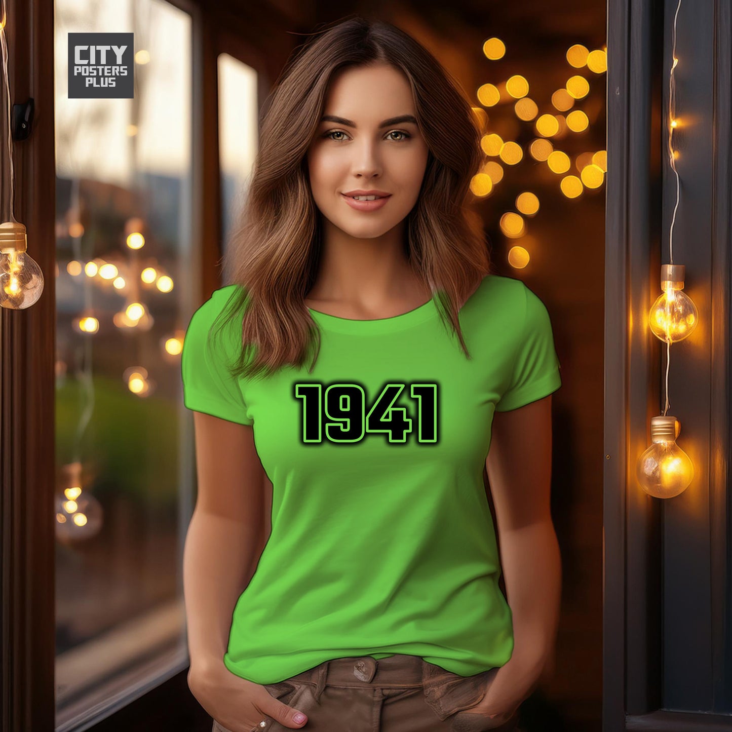 1941 Year Women T-Shirt (Liril Green)