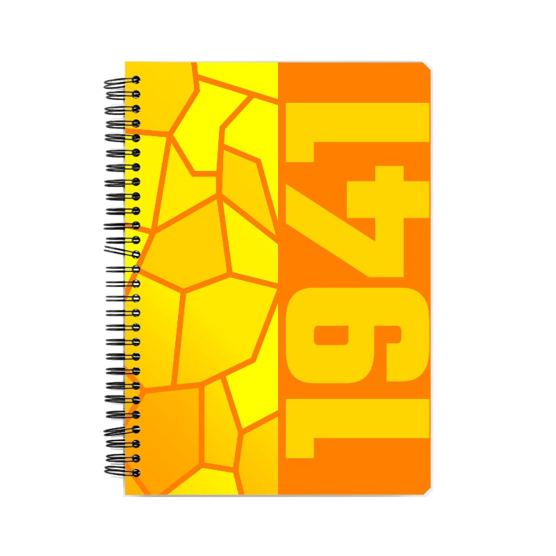 1941 Year Notebook (Orange, A5 Size, 100 Pages, Ruled)