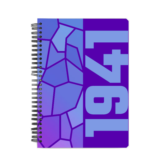 1941 Year Notebook (Purple, A5 Size, 100 Pages, Ruled)