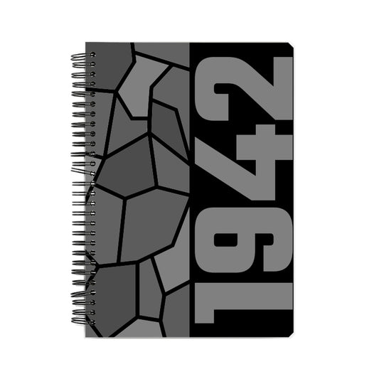 1942 Year Notebook (Black, A5 Size, 100 Pages, Ruled)