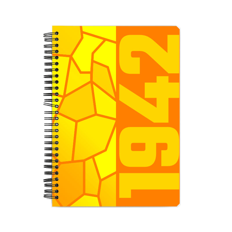 1942 Year Notebook (Orange, A5 Size, 100 Pages, Ruled)