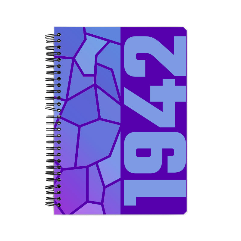 1942 Year Notebook (Purple, A5 Size, 100 Pages, Ruled)