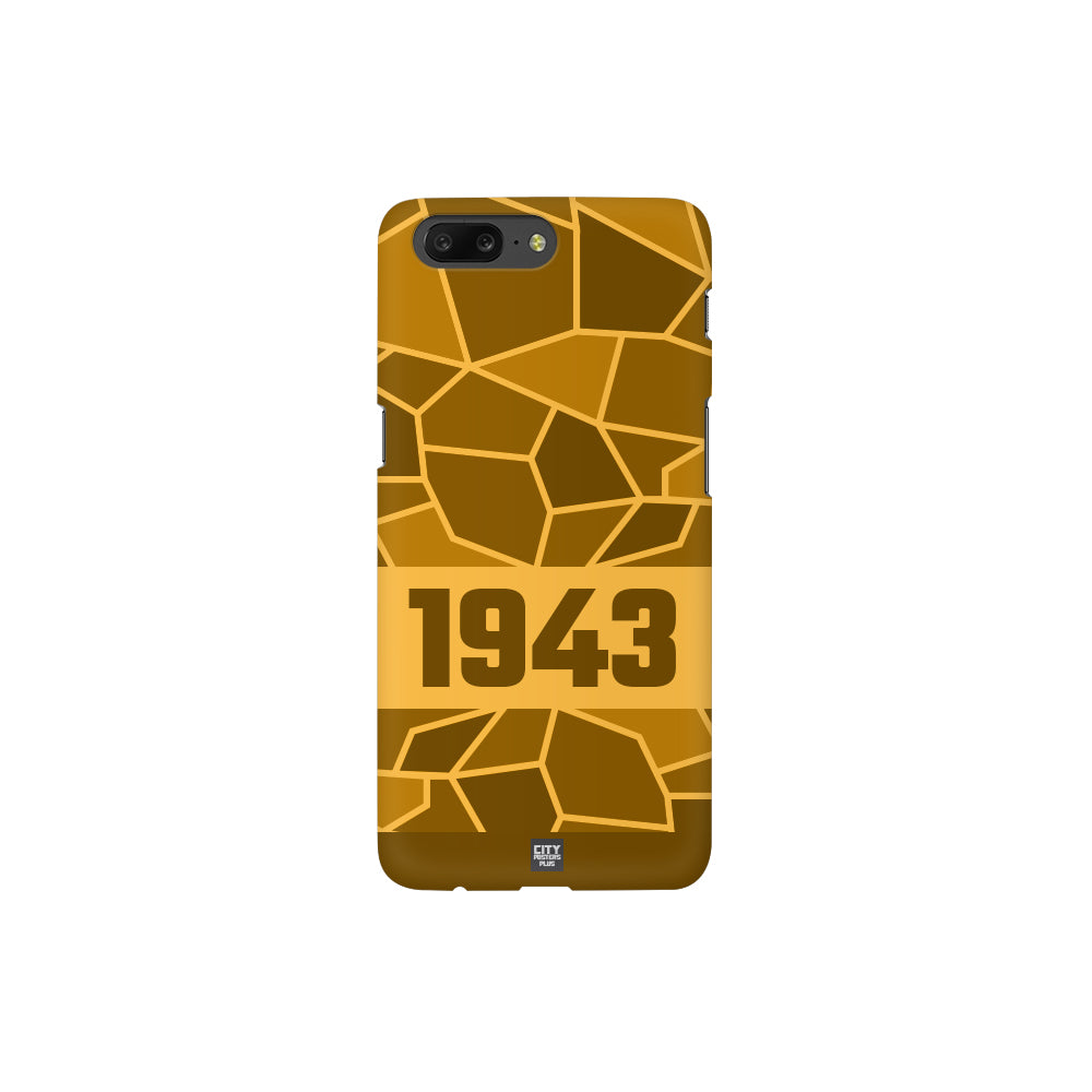 1943 Year Apple iPhone 14 Pro Max Glass Mobile Cover Cases (Golden Yellow)