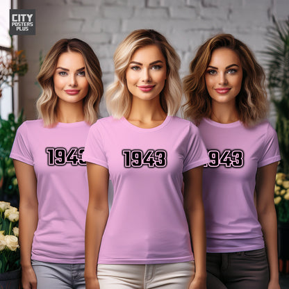 1943 Vintage Birth Year Women T-Shirt