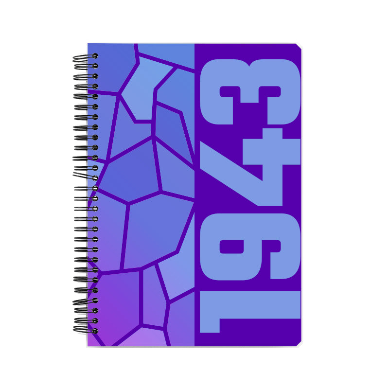 1943 Year Notebook (Purple, A5 Size, 100 Pages, Ruled)