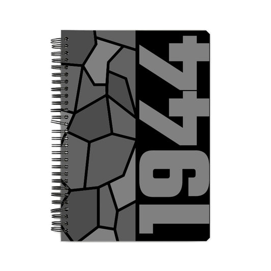 1944 Year Notebook (Black, A5 Size, 100 Pages, Ruled)