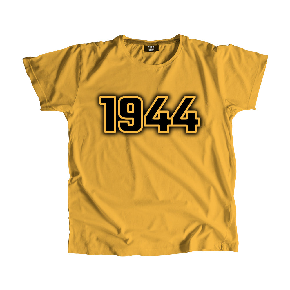 1944 Vintage Heritage Year Men Unisex T-Shirt (Golden Yellow)