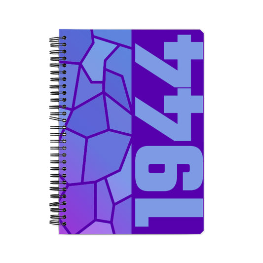 1944 Year Notebook (Purple, A5 Size, 100 Pages, Ruled)