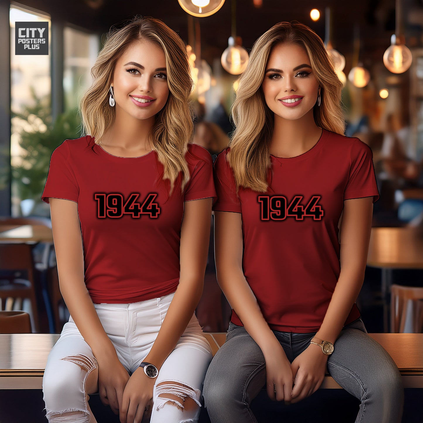1944 Year Women T-Shirt (Red)