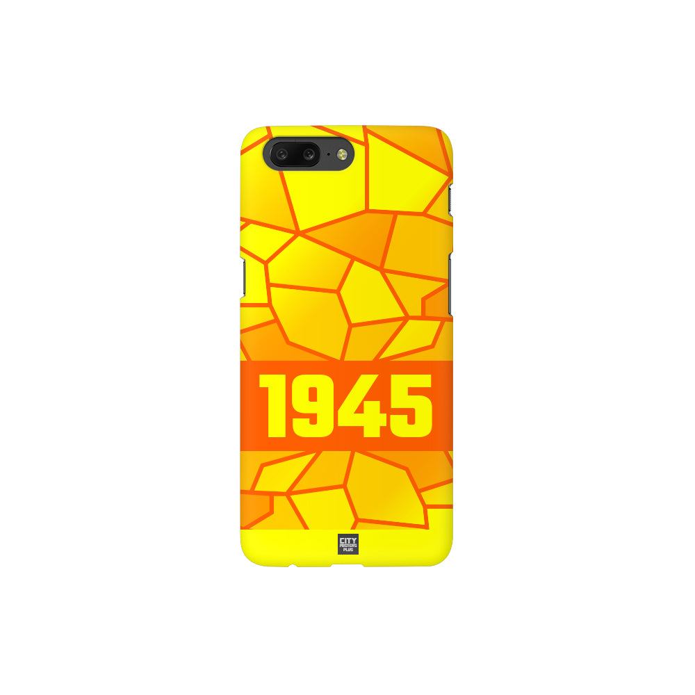 1945 Year Apple iPhone 14 Pro Max Glass Mobile Cover Cases (Orange)