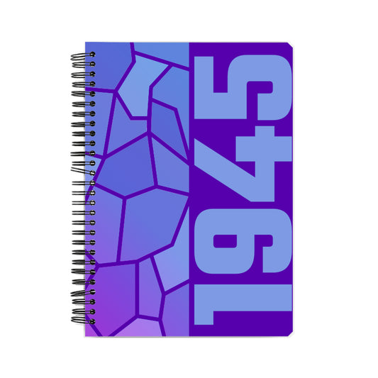 1945 Year Notebook (Purple, A5 Size, 100 Pages, Ruled)