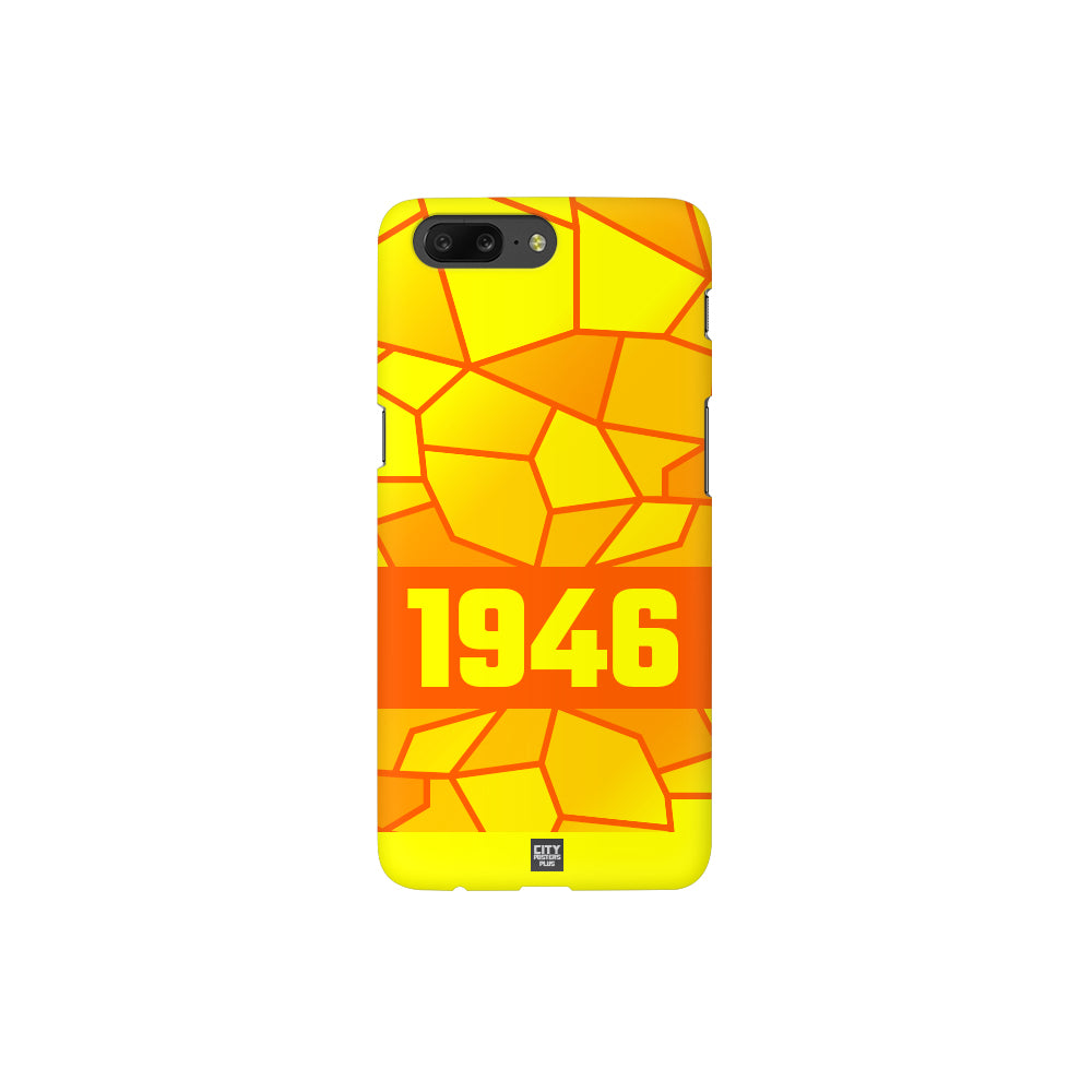 1946 Year Apple iPhone 14 Pro Max Glass Mobile Cover Cases (Orange)