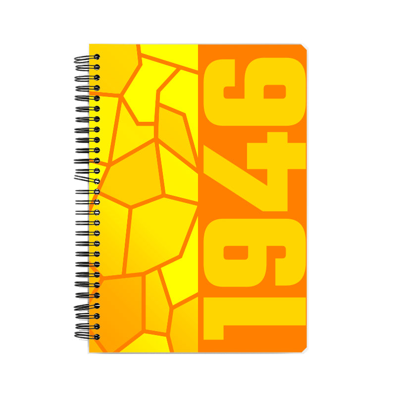 1946 Year Notebook (Orange, A5 Size, 100 Pages, Ruled)