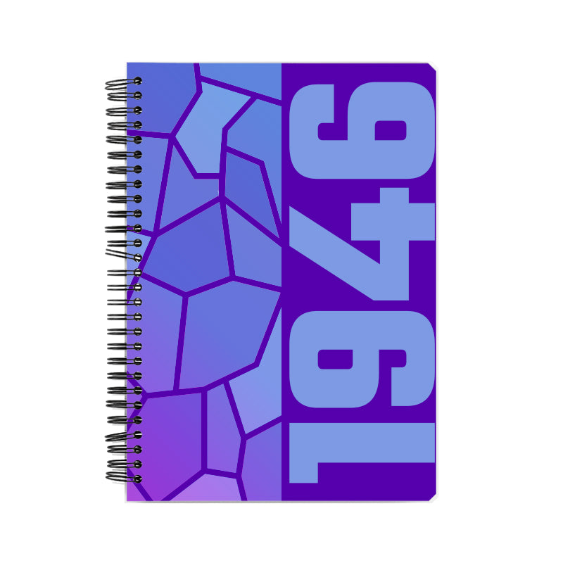 1946 Year Notebook (Purple, A5 Size, 100 Pages, Ruled)