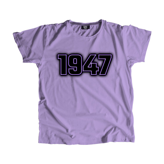 1947 Year Men Unisex T-Shirt (Iris Lavender)